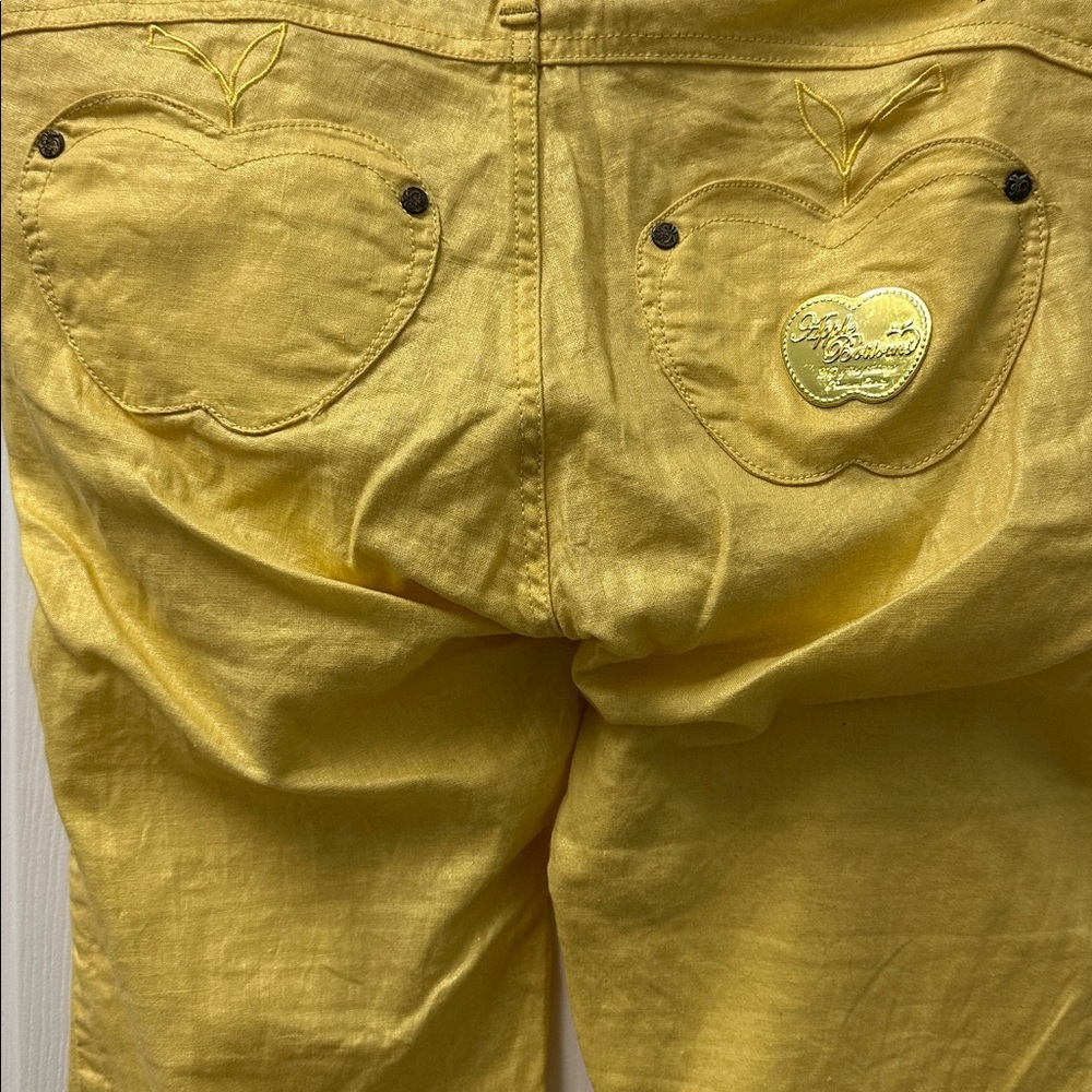 Apple‎ Bottoms Shimmery Yellow Slim Pants